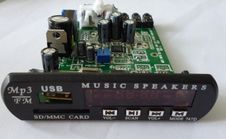 digital 20W stereo amp module with MP3 player