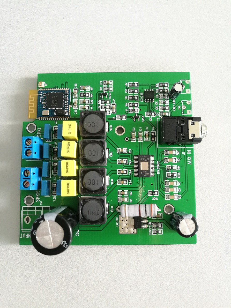 TPA3116 bluetooth 4.0 amplifier 2*50W digital bluetooth amplifier board with antenna AUX in