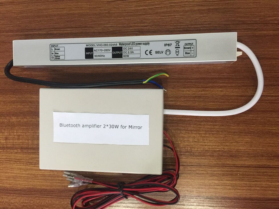 ultra thin bluetooth amplifier 2*30W for mirror cabinet home cabinet