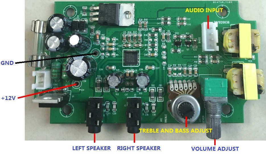 20W stereo amplifier SL-A08-A  birding